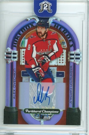 2022-23 Upper Deck Parkhurst Alex Ovechkin Jukebox Heroes Auto /10 front